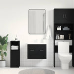 Baderomsvaskskap Svart Eik 60X38,5X46 Cm Konstruert Tre