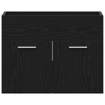 Baderomsvaskskap Svart Eik 60X38,5X46 Cm Konstruert Tre