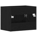Baderomsvaskskap Svart Eik 60X38,5X46 Cm Konstruert Tre