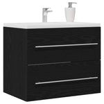 Badeservantskap Svart Eik 60X38,5X48 Cm Konstruert Tre