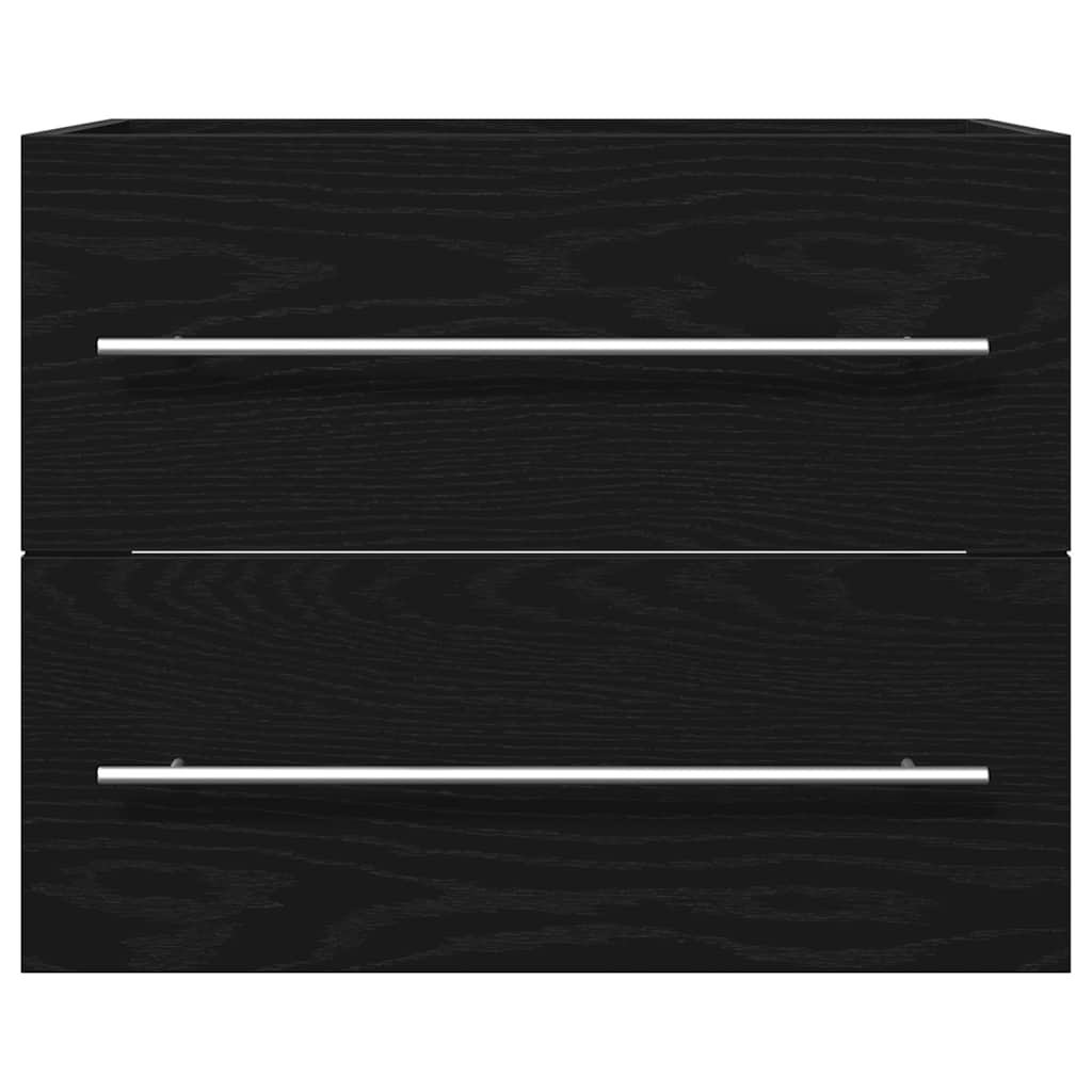 Badeservantskap Svart Eik 60X38,5X48 Cm Konstruert Tre
