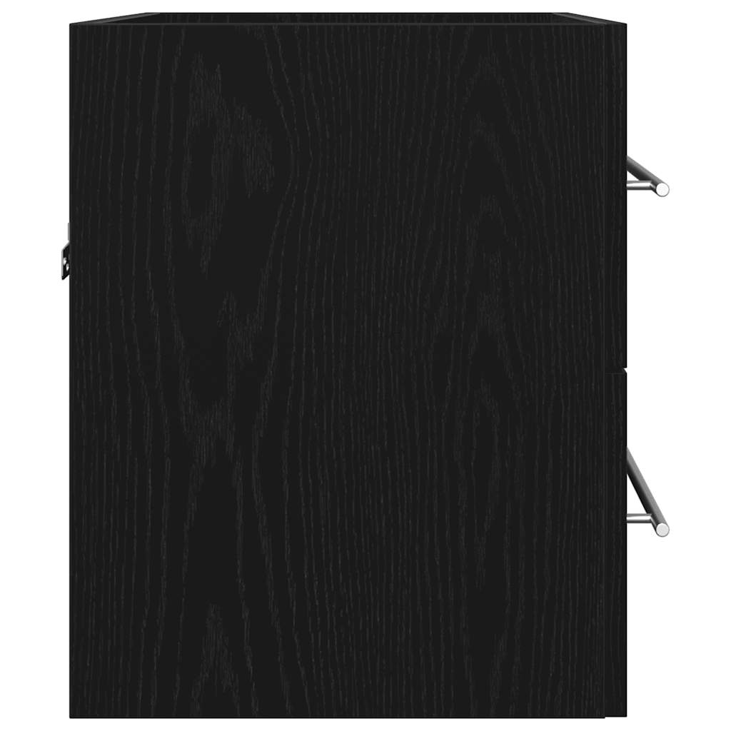 Badeservantskap Svart Eik 60X38,5X48 Cm Konstruert Tre