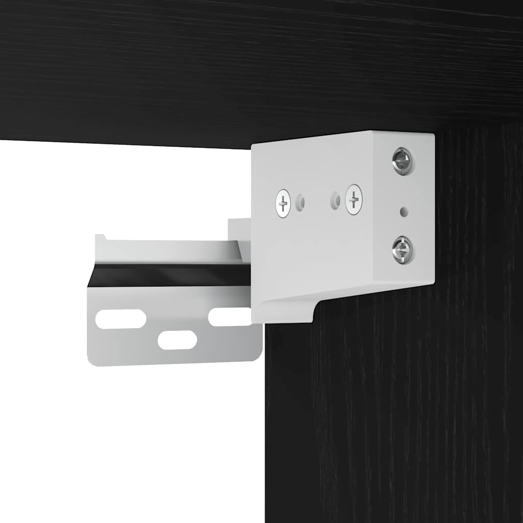 Badeservantskap Svart Eik 60X38,5X48 Cm Konstruert Tre