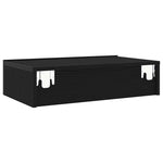 Tv-Skap Med Led-Lys Svart Eik 60X35X15,5 Cm