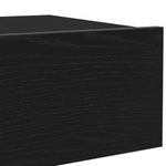 Tv-Skap Med Led-Lys Svart Eik 60X35X15,5 Cm