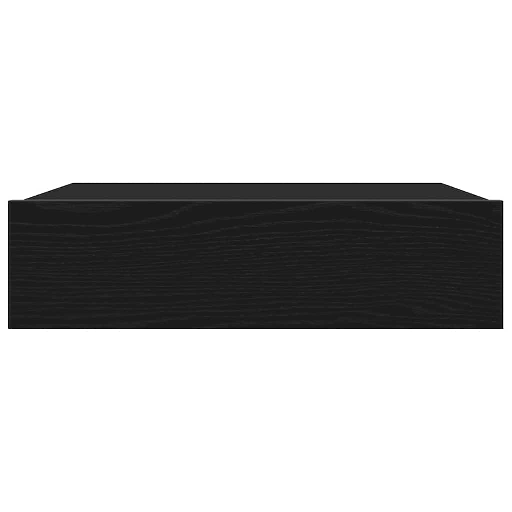 Tv-Skap Med Led-Lys 2 Stk Svart Eik 60X35X15,5 Cm