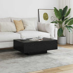 Kaffebord Svart Eik 85 X 55 X 31 Cm
