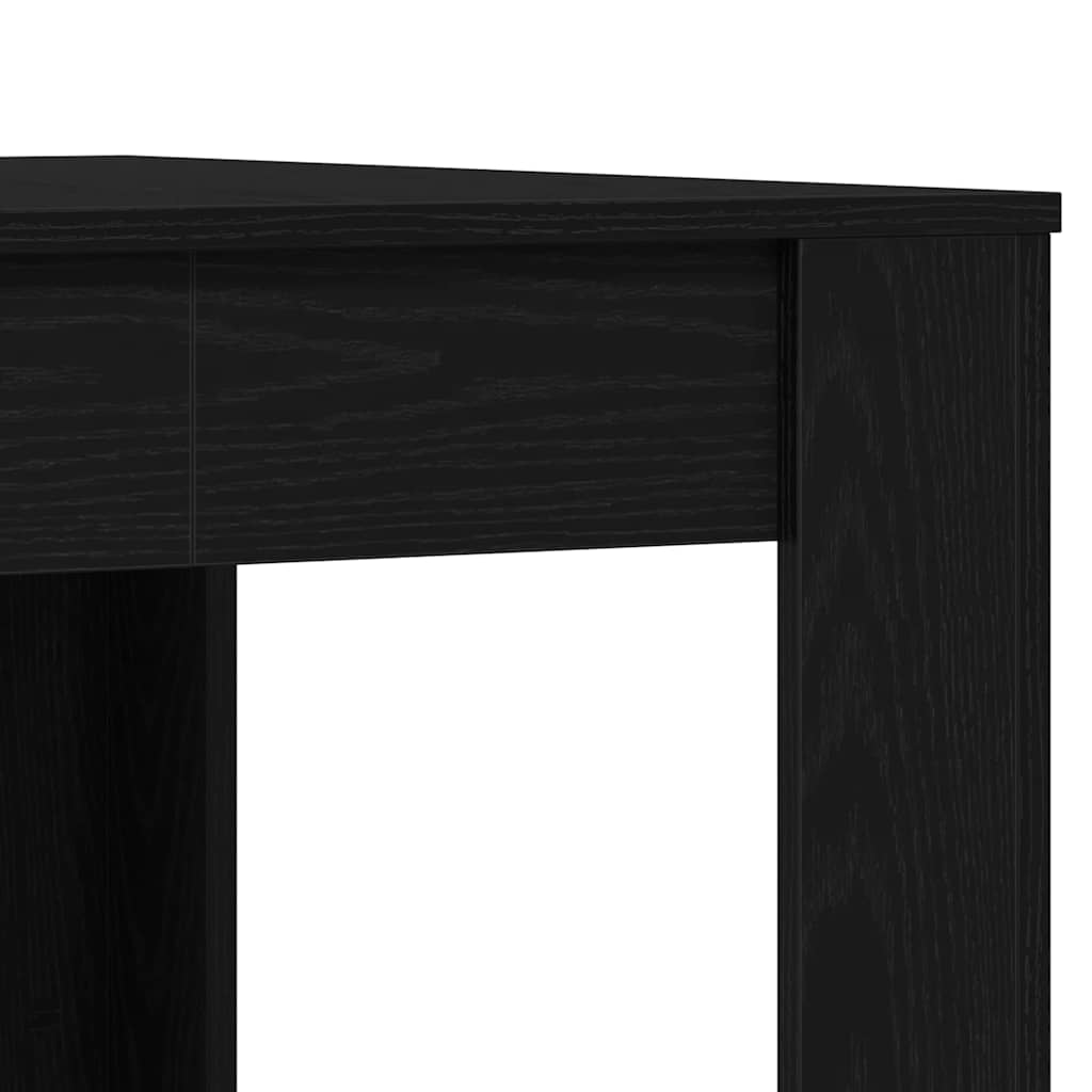 Spisebord Svart Eik 140 X 74,5 X 76 Cm Konstruert Tre