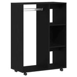 Garderobe Svart Eik 80X40X110 Cm Konstruert Tre