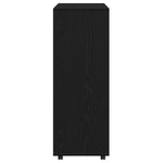 Garderobe Svart Eik 80X40X110 Cm Konstruert Tre