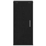 Skoskap Svart Eik 32X35X70 Cm Konstruert Tre