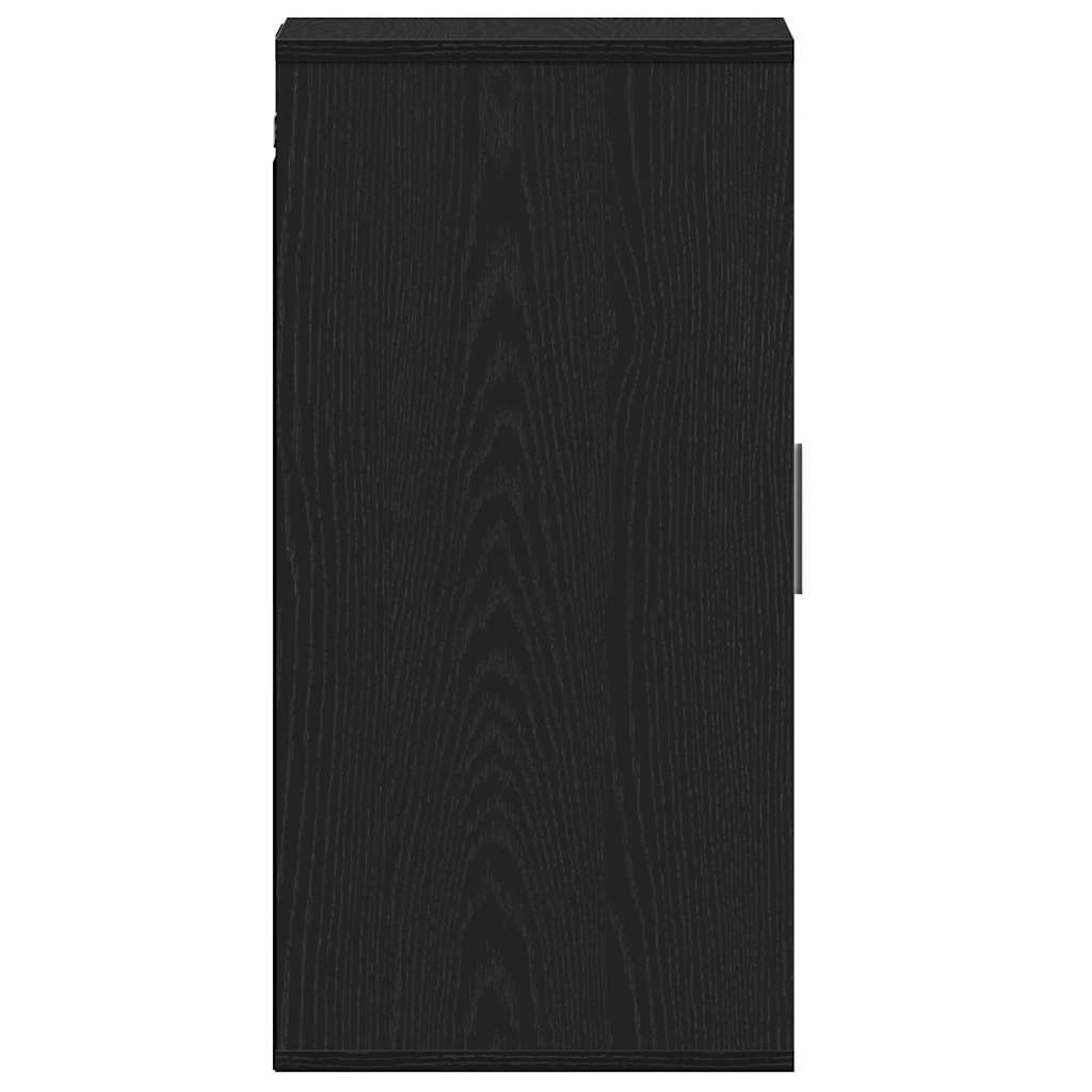 Skoskap Svart Eik 32X35X70 Cm Konstruert Tre