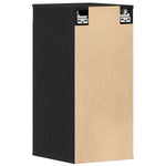 Skoskap Svart Eik 32X35X70 Cm Konstruert Tre