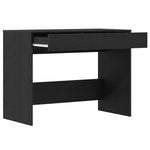 Skrivebord Svart Eik 101X50X76,5 Cm Konstruert Tre