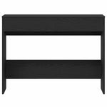 Skrivebord Svart Eik 101X50X76,5 Cm Konstruert Tre