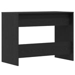Skrivebord Svart Eik 101X50X76,5 Cm Konstruert Tre