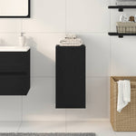 Vegghengt Skap Svart Eik 32X20X67 Cm Konstruert Tre
