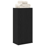 Vegghengt Skap Svart Eik 32X20X67 Cm Konstruert Tre
