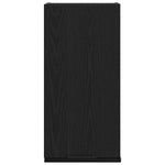 Vegghengt Skap Svart Eik 32X20X67 Cm Konstruert Tre