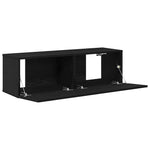 Tv-Skap 2 Pcs Svart 100 X 30 X 30 Cm Konstruert Tre