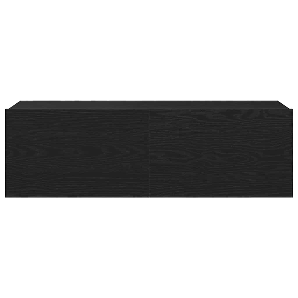 Tv-Skap 2 Pcs Svart 100 X 30 X 30 Cm Konstruert Tre