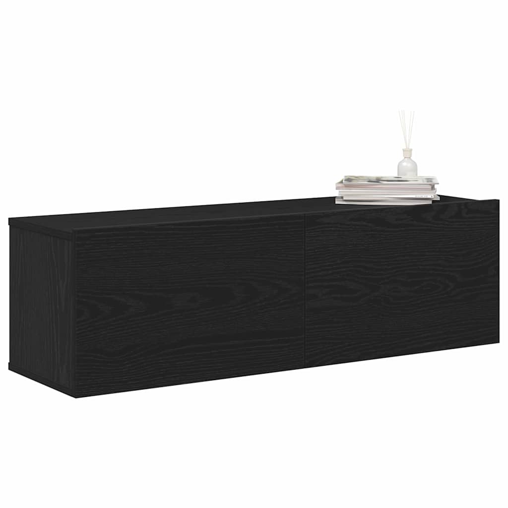 Tv-Skap 2 Pcs Svart 100 X 30 X 30 Cm Konstruert Tre