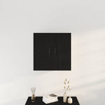 Veggskap Svart Eik 60X31X60 Cm Konstruert Tre