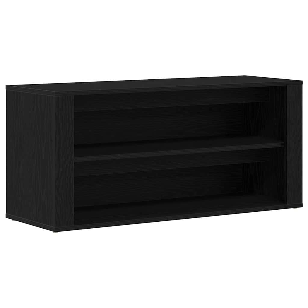 Skobenk Svart Eik 100X35X45 Cm Konstruert Tre