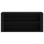 Skobenk Svart Eik 100X35X45 Cm Konstruert Tre