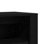 Skobenk Svart Eik 100X35X45 Cm Konstruert Tre