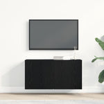 Tv-Skap Svart Eik 80X30X41 Cm Konstruert Tre