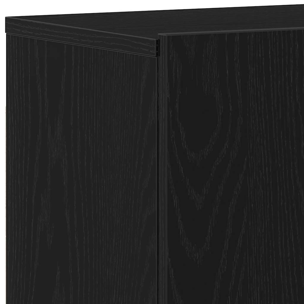 Tv-Skap Svart Eik 80X30X41 Cm Konstruert Tre