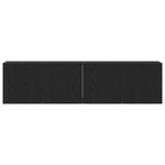 Tv-Skap 2 Stk Svart Eik 160X30X41 Cm Konstruert Tre