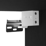 Tv-Skap Veggmontert Svart 30,5 X 30 X 102 Cm Konstruert Tre