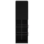 Tv-Skap Veggmontert Svart 30,5 X 30 X 102 Cm Konstruert Tre