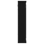 Baderomsskap Med Speil Svart Eik 42X12X60 Cm Konstruert Tre