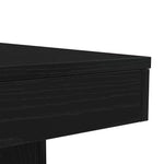 Salongbord Med Led-Lys Svart Eik 90X50X40 Cm