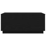 Salongbord Med Led-Lys Svart Eik 90X50X40 Cm