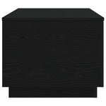 Salongbord Med Led-Lys Svart Eik 90X50X40 Cm