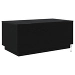 Salongbord Med Led-Lys Svart Eik 90X50X40 Cm