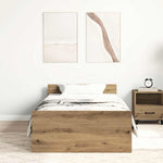 Sengeramme Uten Madrass Artisan Eik 75X190 Cm Konstruert Tre