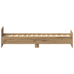 Sengeramme Uten Madrass Artisan Eik 75X190 Cm Konstruert Tre