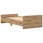 Sengeramme Uten Madrass Artisan Eik 75X190 Cm Konstruert Tre