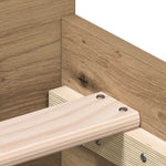 Sengeramme Uten Madrass Artisan Eik 75X190 Cm Konstruert Tre