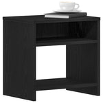Nattbord Svart Eik 40X30X40 Cm Konstruert Tre