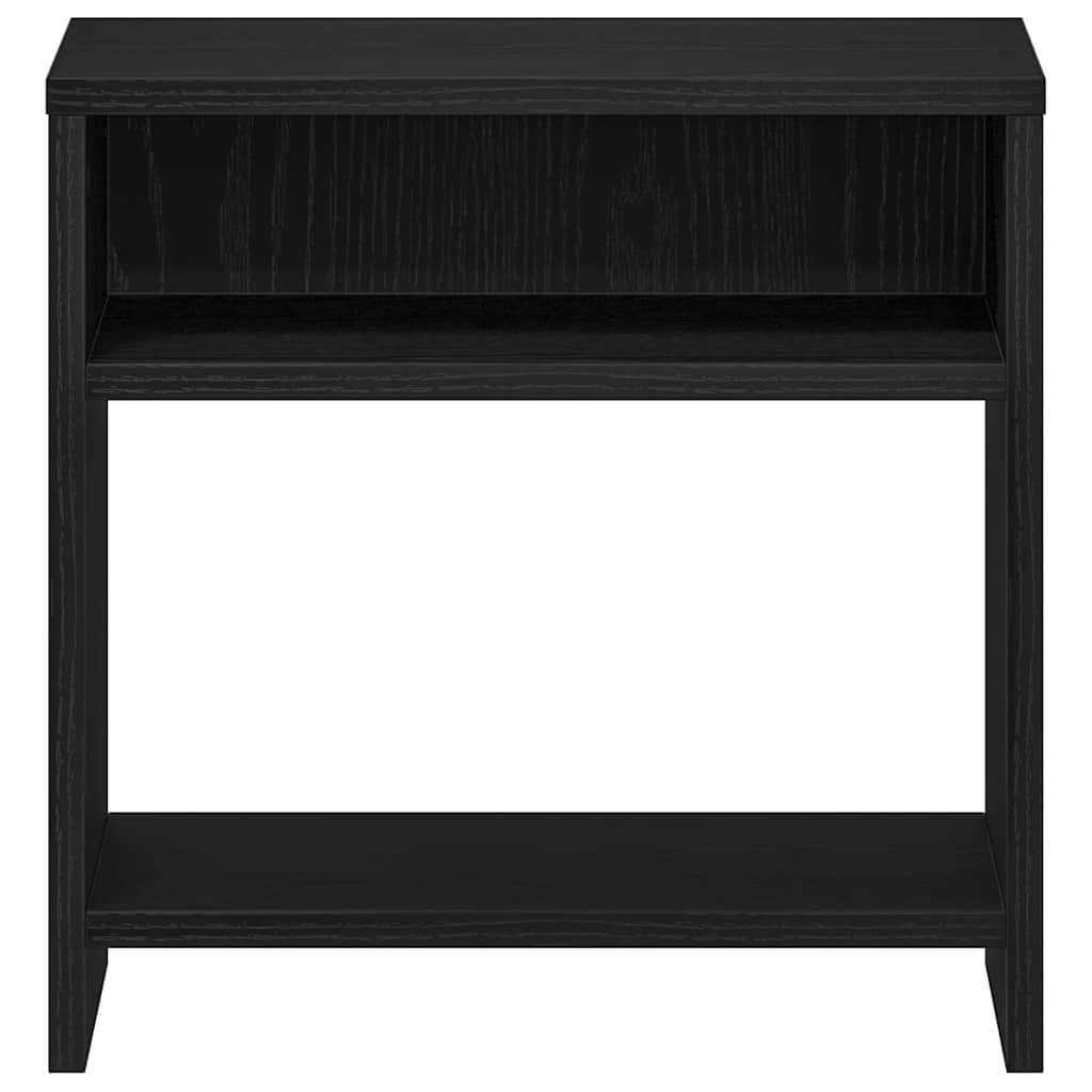 Nattbord Svart Eik 40X30X40 Cm Konstruert Tre