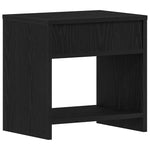 Nattbord Svart Eik 40X30X40 Cm Konstruert Tre