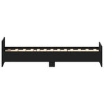 Sengeramme Uten Madrass Svart Eik 90X190 Cm Konstruert Tre