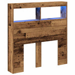 Hodegavl Skap Med Led Gammelt Tre 100X17X102 Cm