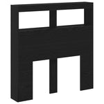 Hodegavl Skap Med Led Svart Eik 100X17X102 Cm